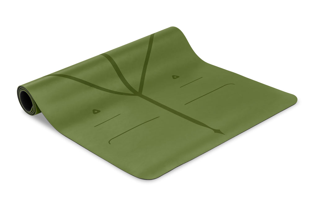 Original Liforme Yoga Mat - Olive  Unrivalled Grip & Alignment System