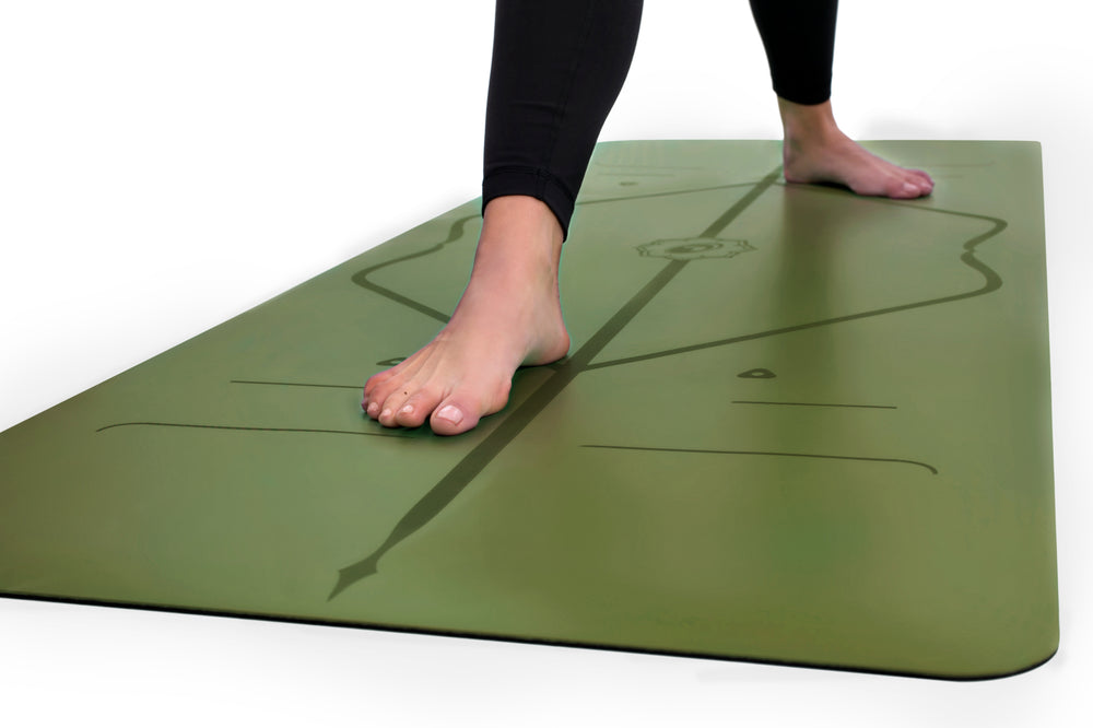 Liforme Travel Yoga Mat Black & Gold  Truly Versatile Portable & Body-Kind