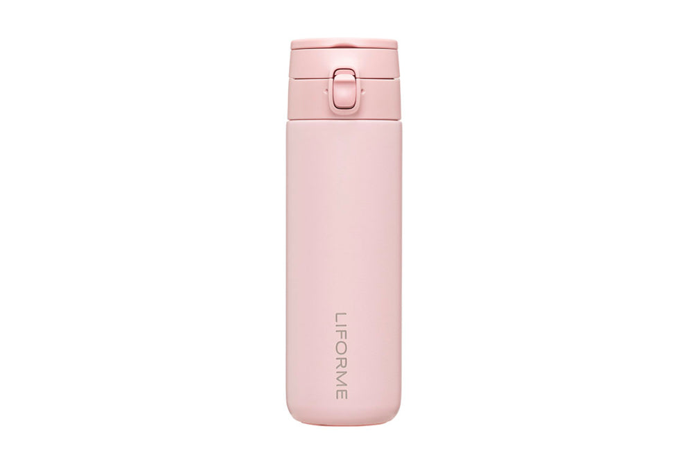 Liforme Water Bottle 380ml - Pink image 1