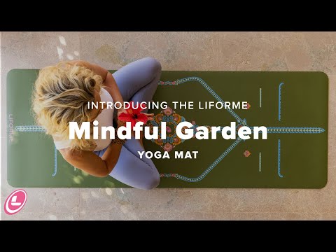 Liforme Mindful Garden Yoga Mat - Olive/Floral